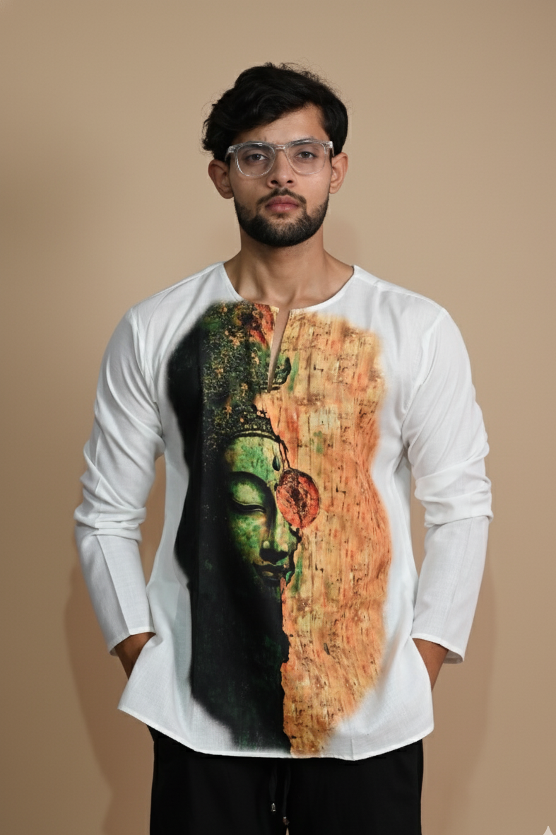 Sattva Style Cotton Kurta for Men's