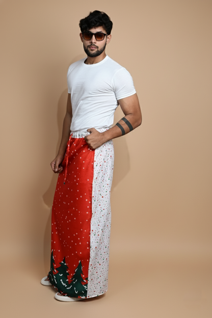 Red Snow/Tree-Line Pajamalungi