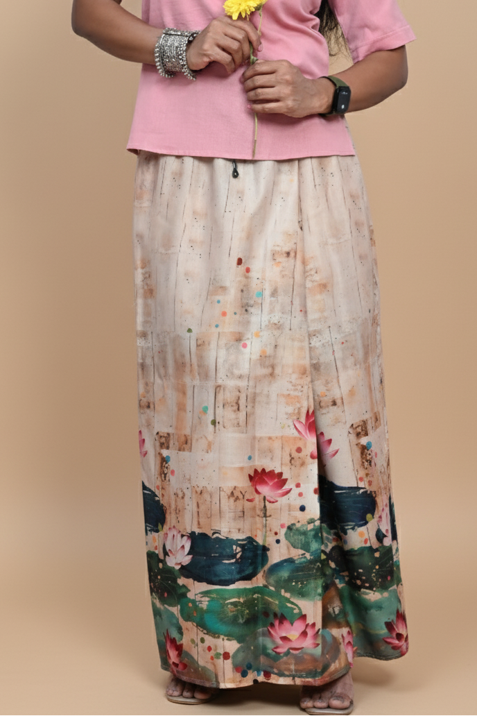 Women Peach Pink Cotton Kurta