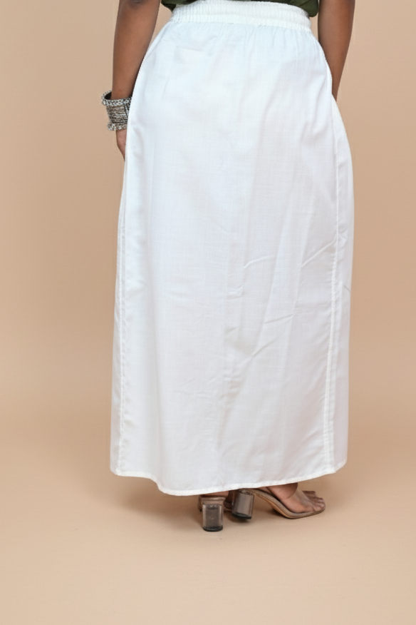 Women White Floral Digital Print Pajamalungi