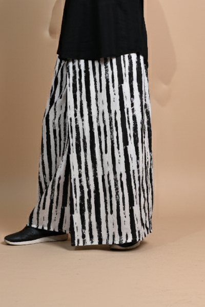 Black & White Brush Stripe  Pajamalungi