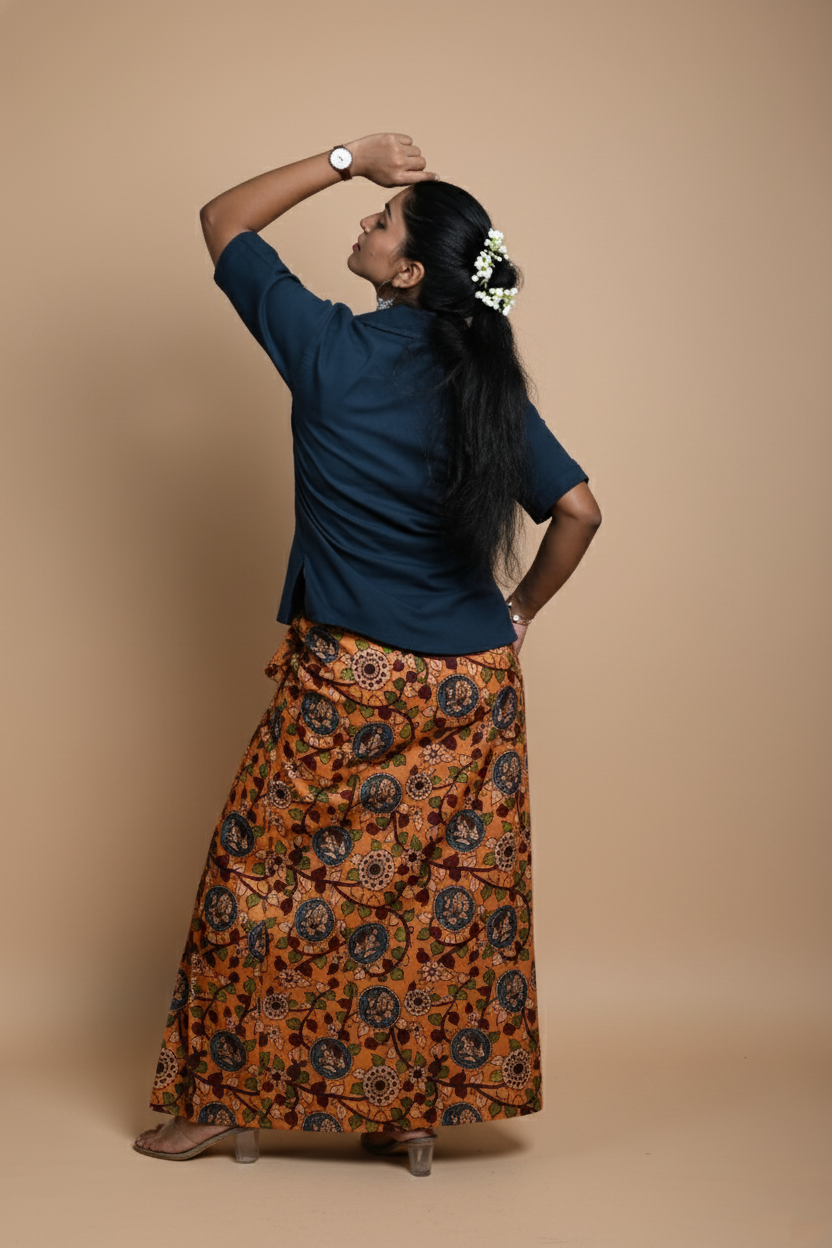 Women Tree Leaves Printed Pajamalungi