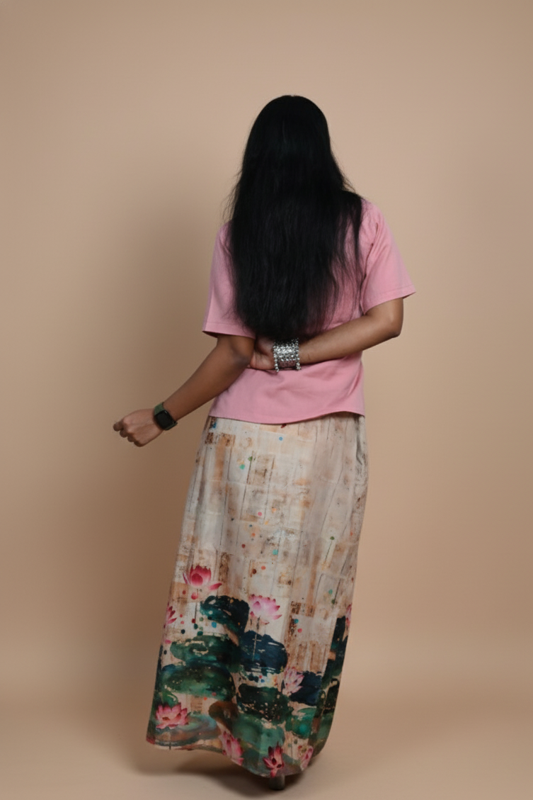 Women Peach Pink Cotton Kurta