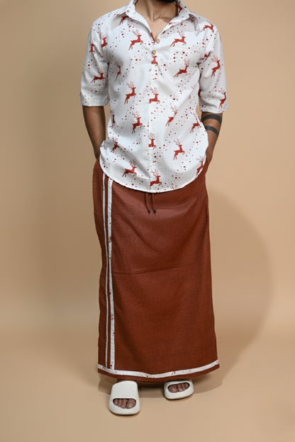 SnowStag Heritage Digital Print Kurta For Men's