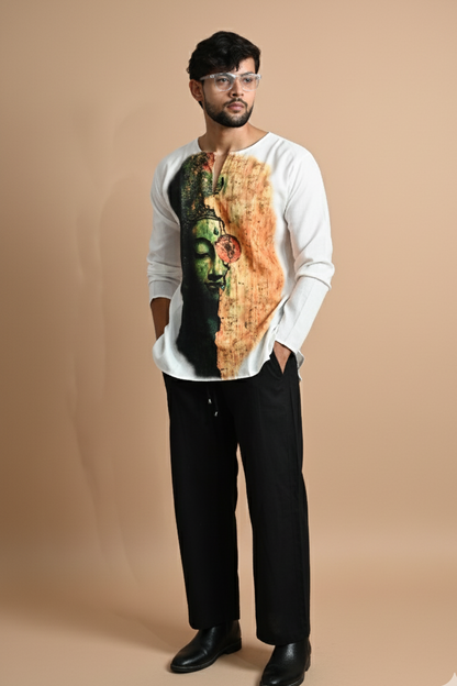 Sattva Style Cotton Kurta for Men's