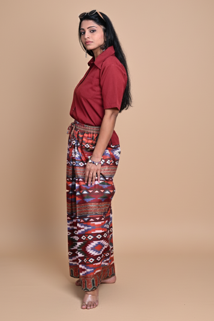 Women Maroon Color Cotton Kurta