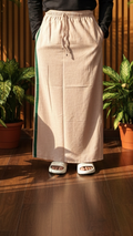 Men's Dusty Peach Color with Green stripe Pajamalungi