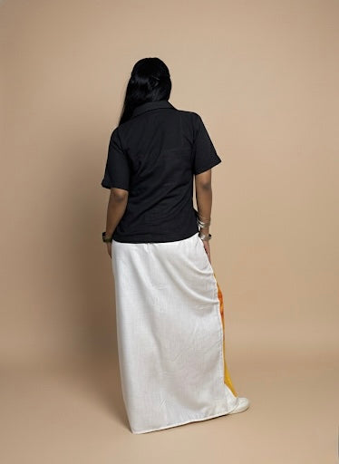 Women Sunflower White print Pajamalungi