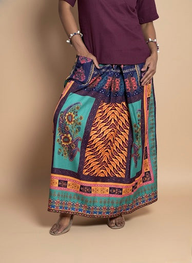 Women Multicolor Boho Print pajamalungi