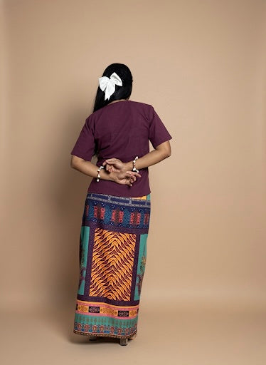 Women Multicolor Boho Print pajamalungi