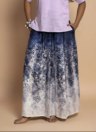 Women Midnight Ombre Lace Wave Pajamalungi