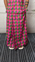 Men Geometric Floral Motif Print Pajamalungi