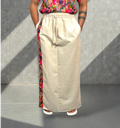 Men Beige Color With Signature Stripe Pajamalungi