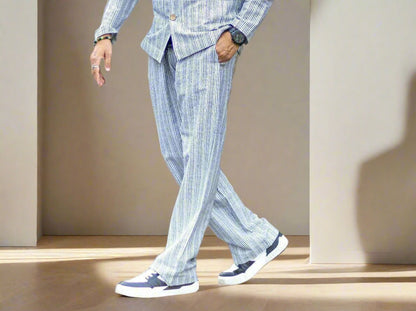 Black Stripe Cotton Pajama - Nirmal Online