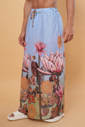 Pink Lotus Printed Pajamalungi