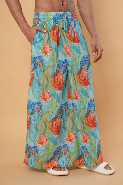 Men Tortoise Print Pajamalungi