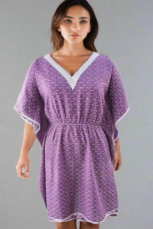 Lavender Breeze Kaftan Dress - Nirmal Online