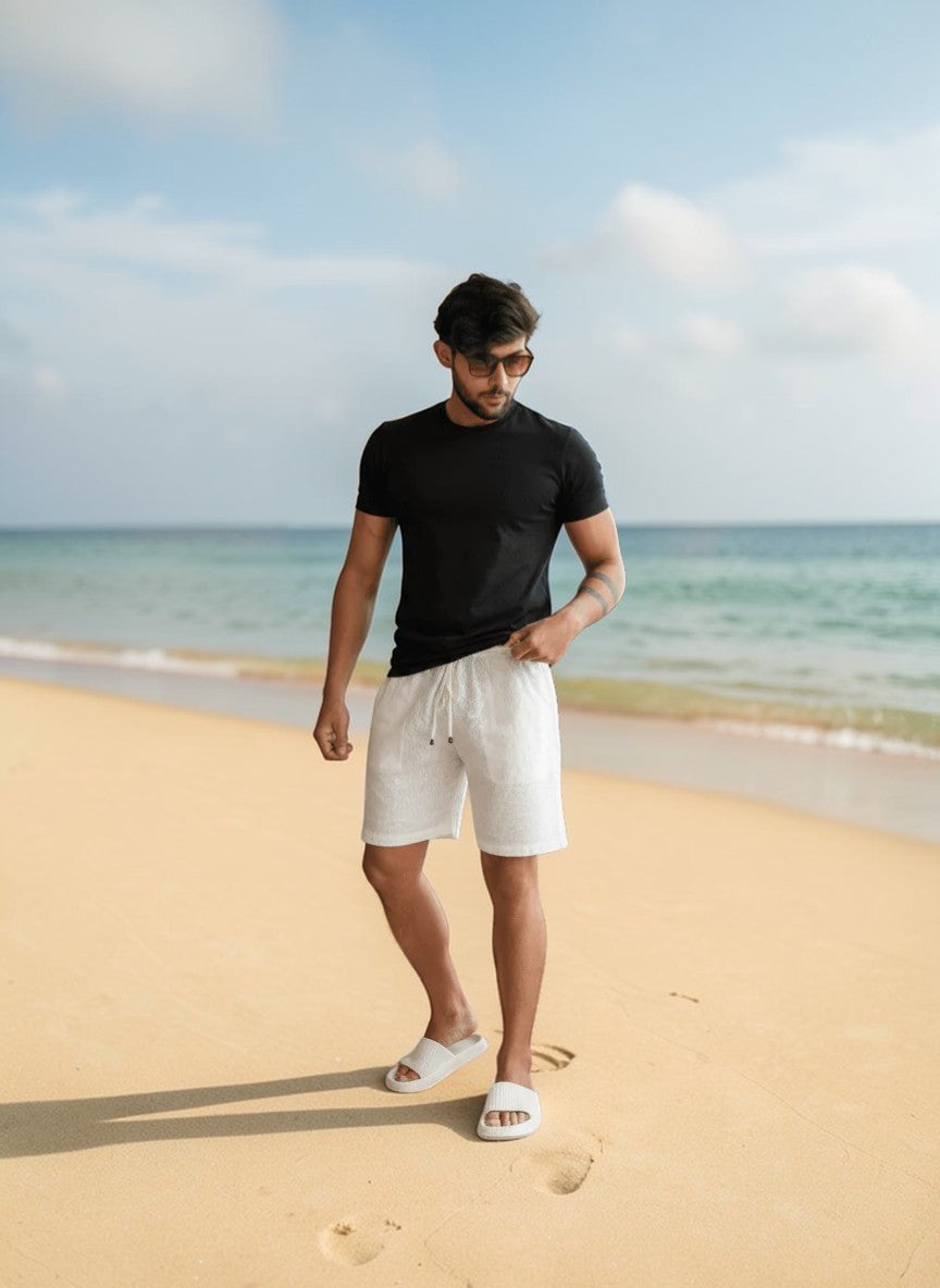 OFF white short for beach