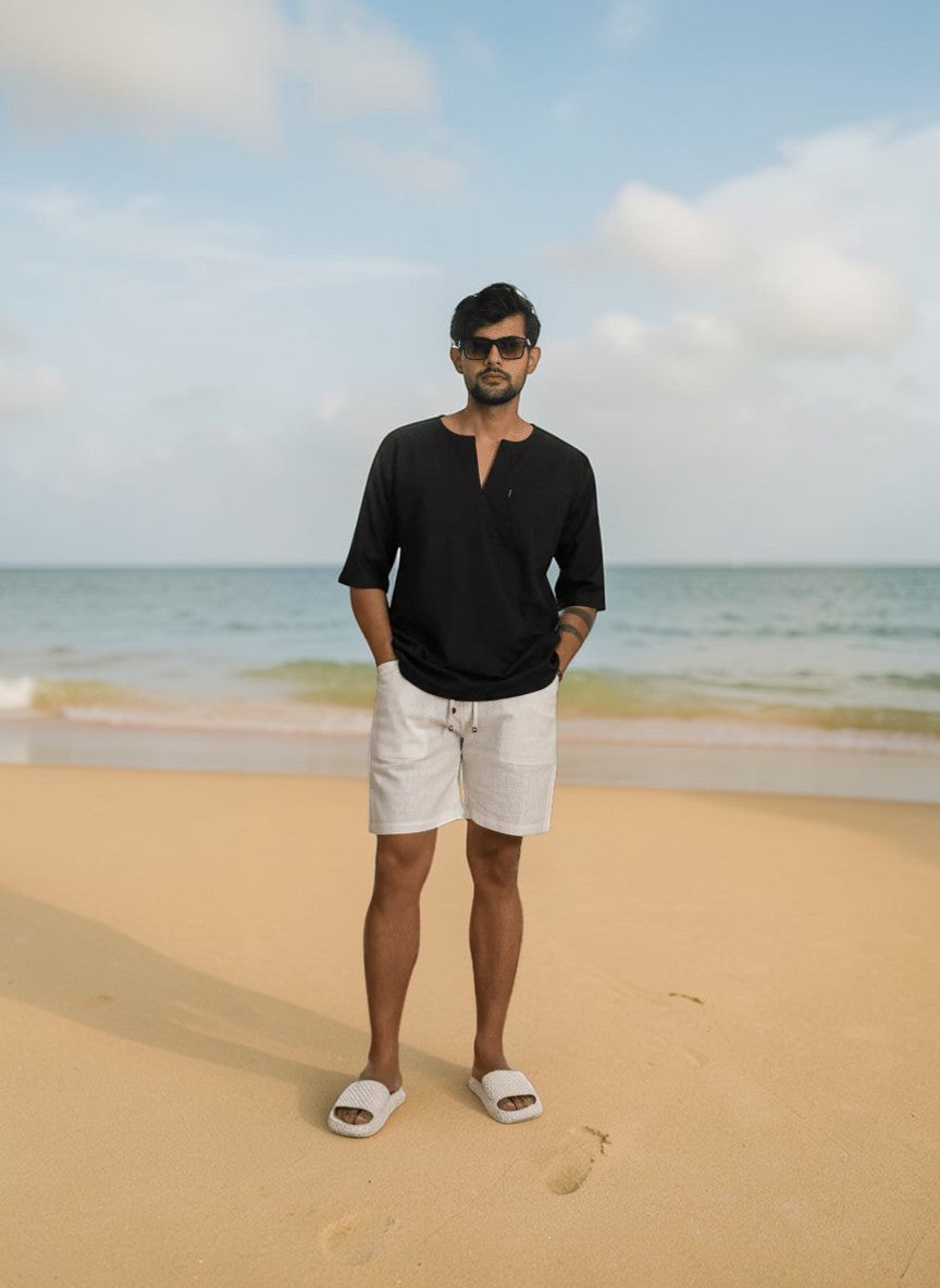 OFF white short for beach