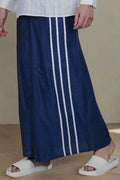 Blue Floral Digital Print PajamaLungi - Nirmal Online