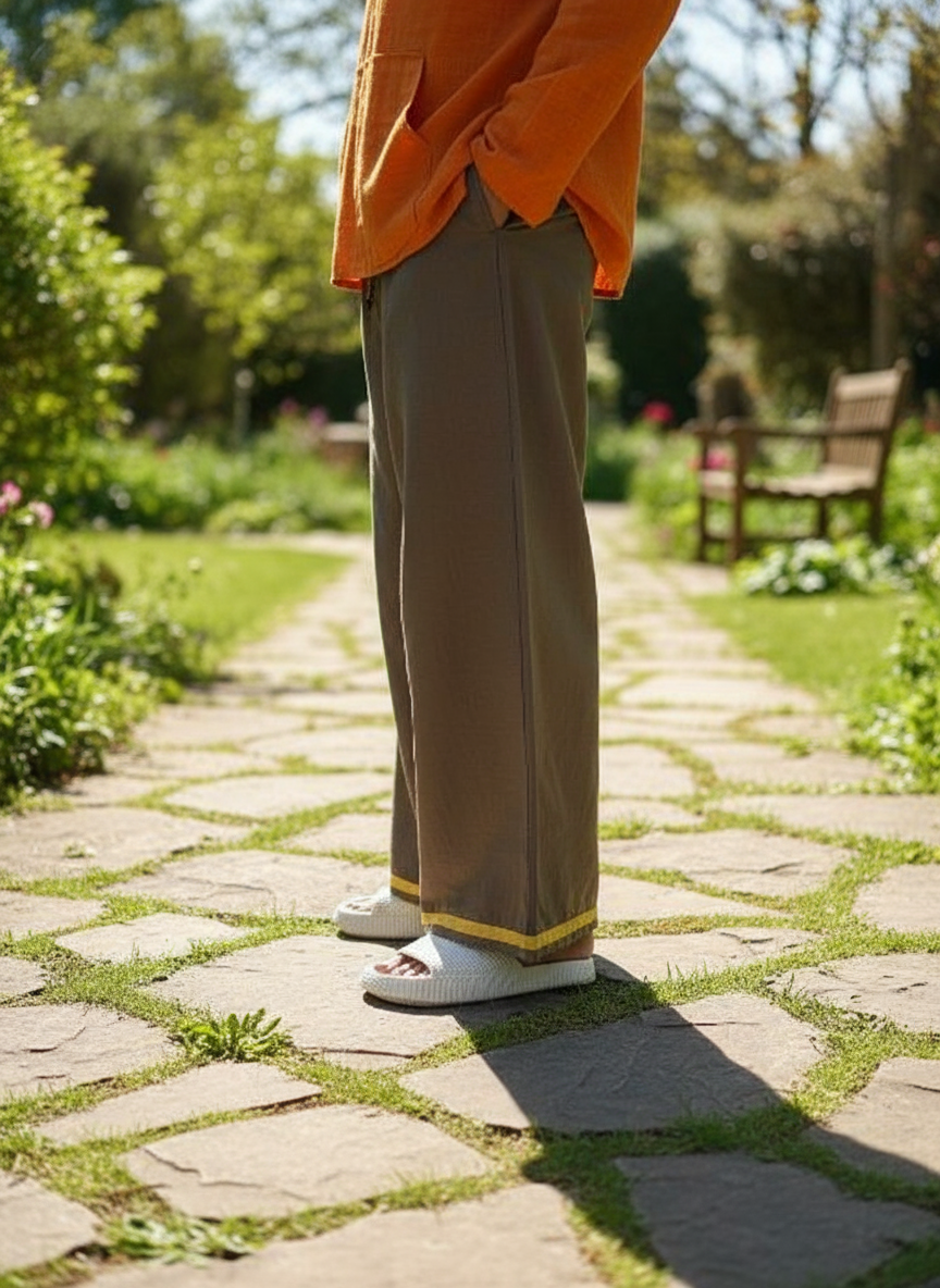 Dark coffee color pajamalungi for men