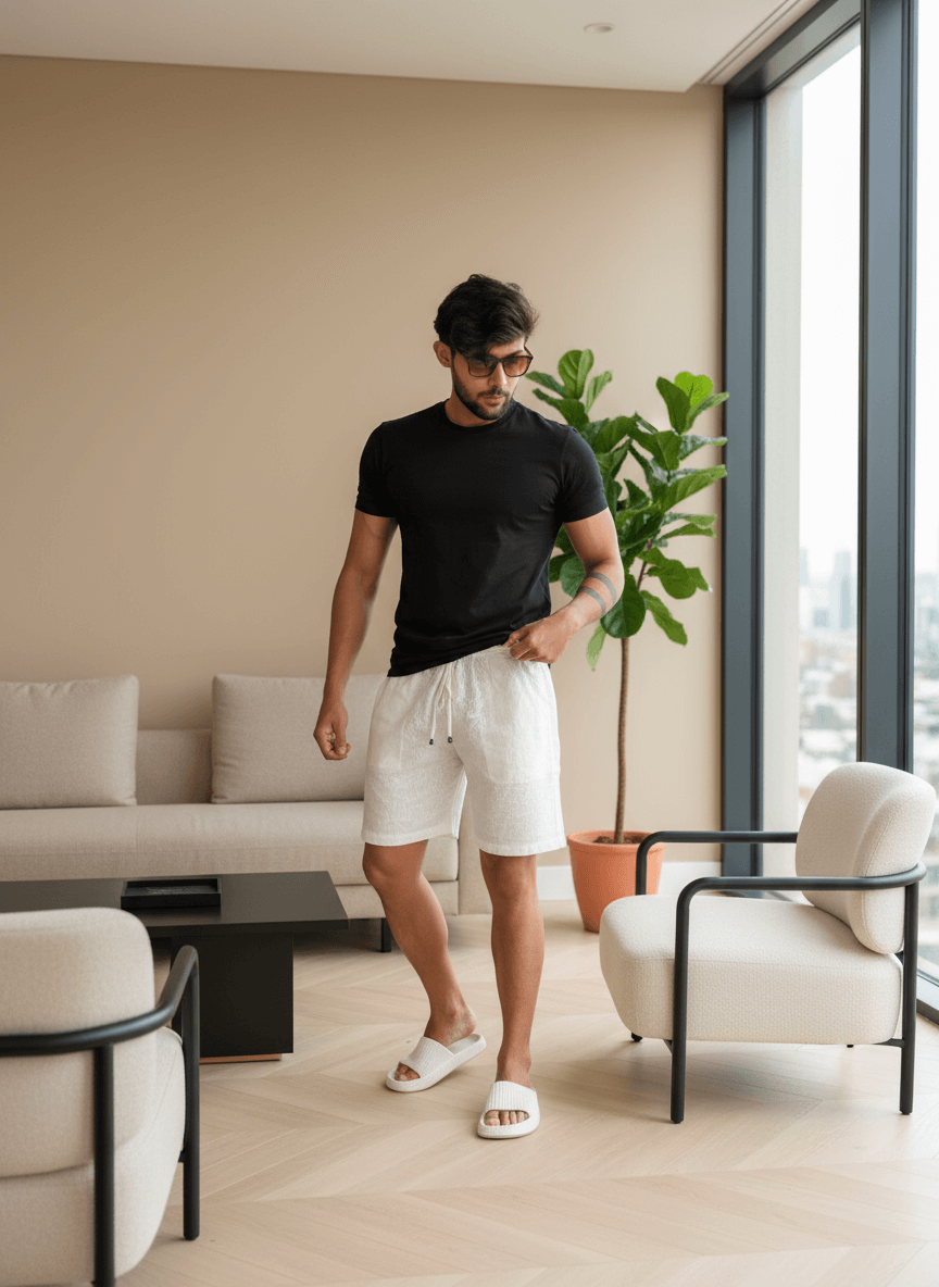 OFF White Short for Beach