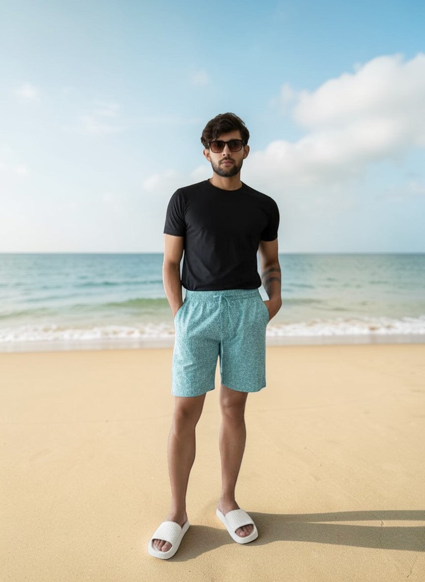 Light Blue Short for Beach for Men