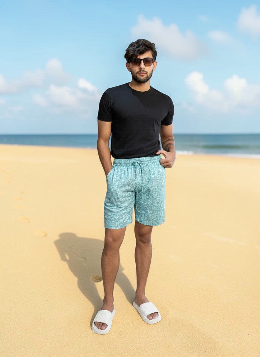 Light Blue Short for Beach for Men