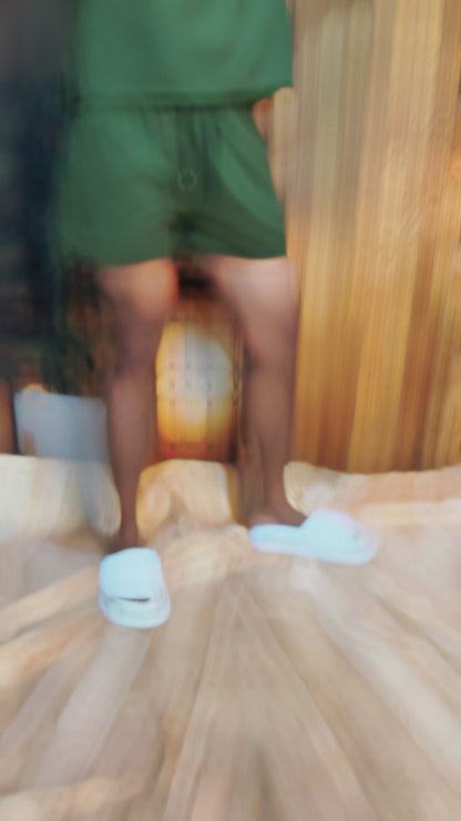 Olive Green Half Sleeve Beach Hoodie Co-ord Set for Men – Limited Edition