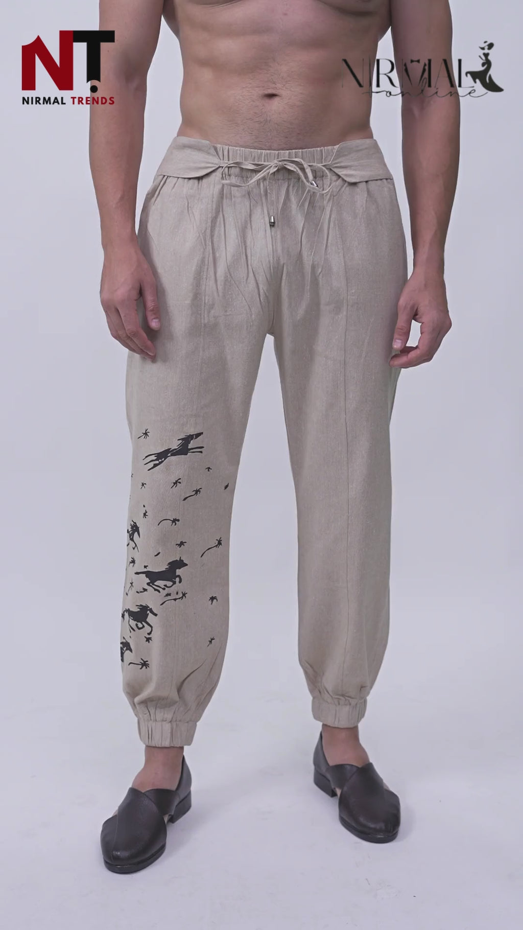 Beiege Horse print men pajama