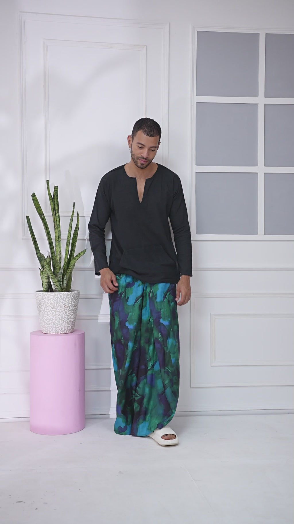Abstract Aqua Pajamalungi