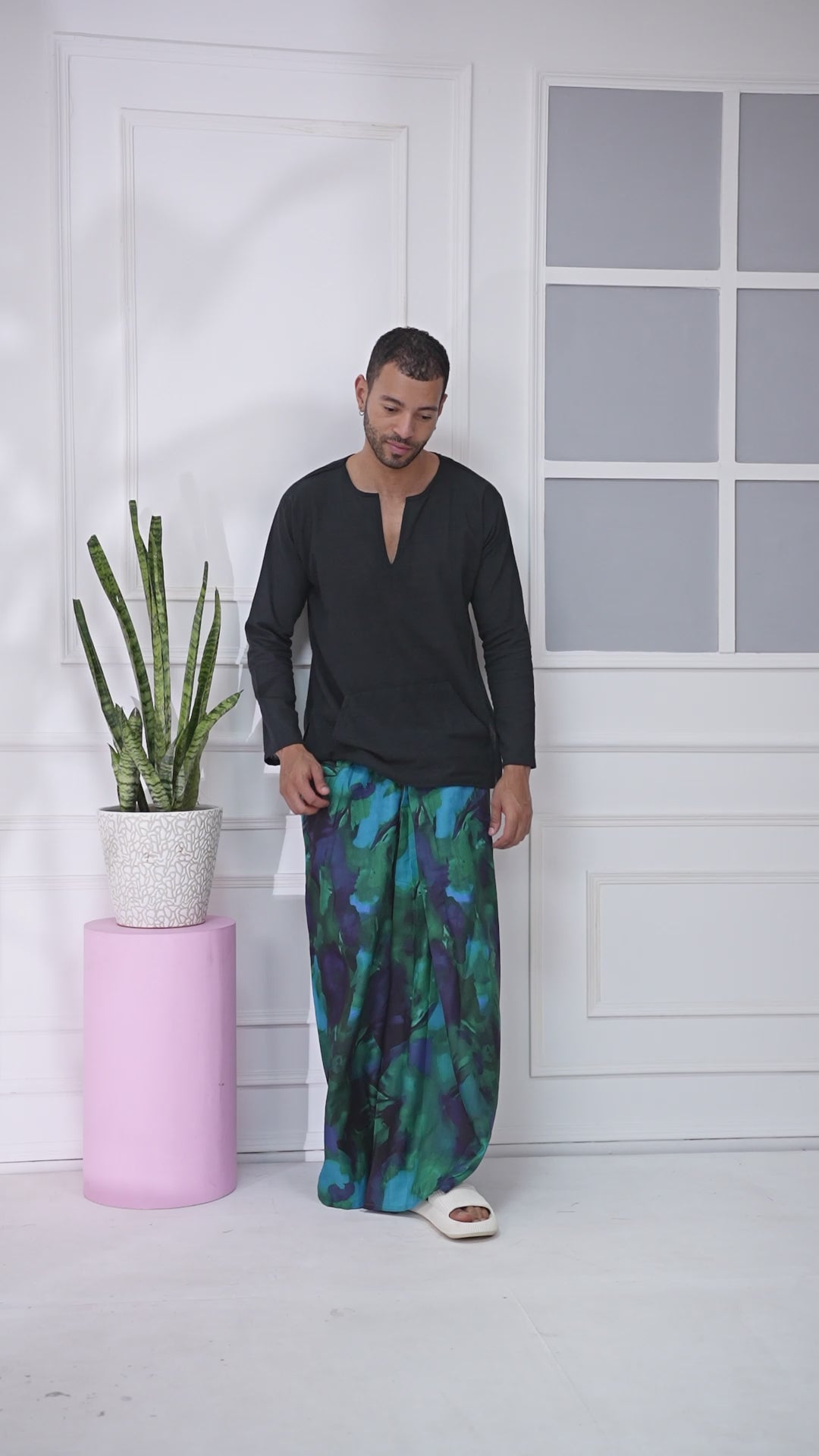 Abstract Aqua Pajamalungi
