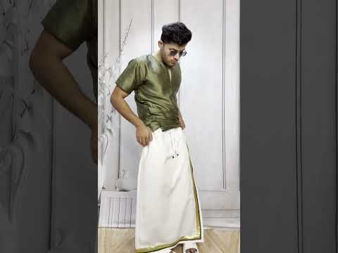 Men Olive Green  Colour Mulberry Silk Kurta.