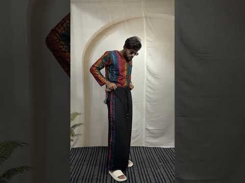 Men’s Abstract Printed Straight Kurta